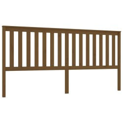 Tête de lit Marron miel 206x6x101 cm Bois massif de pin 