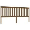 Tête de lit Marron miel 206x6x101 cm Bois massif de pin 
