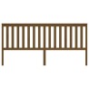 Tête de lit Marron miel 206x6x101 cm Bois massif de pin 