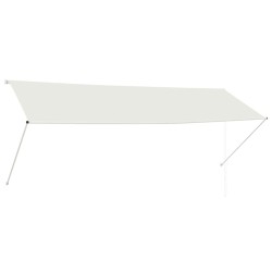 Auvent rétractable 350x150 cm Crème 