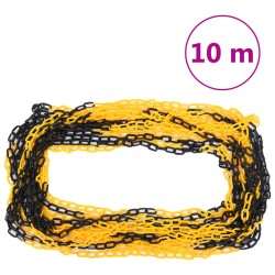 Ensemble de poteaux à chaîne avec chaîne en plastique 10 m 