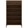 Armoire à chaussures chêne marron 60x35x105cm bois d'ingénierie 