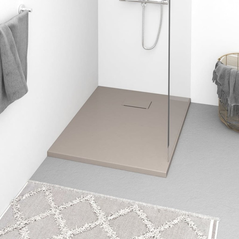 Receveur de douche SMC Marron 90x70 cm 