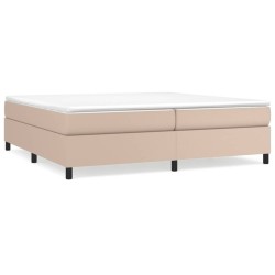Cadre de lit sans matelas cappuccino 200x200 cm similicuir 