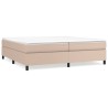 Cadre de lit sans matelas cappuccino 200x200 cm similicuir 