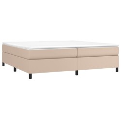 Cadre de lit sans matelas cappuccino 200x200 cm similicuir 
