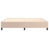 Cadre de lit sans matelas cappuccino 200x200 cm similicuir 