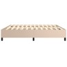 Cadre de lit sans matelas cappuccino 200x200 cm similicuir 