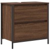 Meuble salle de bain lavabo tiroirs chêne marron 60x34,5x60 cm 