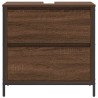 Meuble salle de bain lavabo tiroirs chêne marron 60x34,5x60 cm 