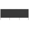 Paravent 3 panneaux Tissu 400 x 160 cm Anthracite 