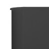 Paravent 3 panneaux Tissu 400 x 160 cm Anthracite 