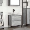 Meuble de salle de bain avec lavabo et tiroirs 60x34,5x60 cm 