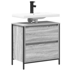 Meuble de salle de bain avec lavabo et tiroirs 60x34,5x60 cm 