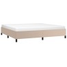 Cadre de lit sans matelas cappuccino 200x200 cm similicuir 
