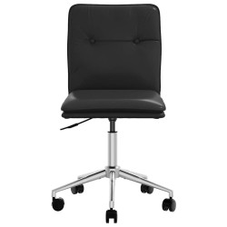Chaise de salle à manger Noir Similicuir 