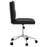 Chaise de salle à manger Noir Similicuir 