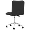 Chaise de salle à manger Noir Similicuir 