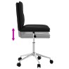 Chaise de salle à manger Noir Similicuir 