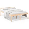 Lit pour personne âgée sans matelas 140x190 cm bois pin massif 