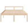 Lit pour personne âgée sans matelas 140x190 cm bois pin massif 