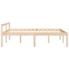Lit pour personne âgée sans matelas 140x190 cm bois pin massif 