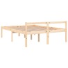 Lit pour personne âgée sans matelas 140x190 cm bois pin massif 