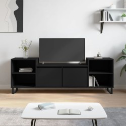 Meuble TV Noir 160x35x55 cm Bois d'ingénierie 