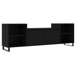 Meuble TV Noir 160x35x55 cm Bois d'ingénierie 