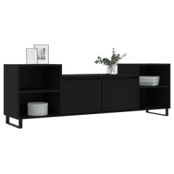 Meuble TV Noir 160x35x55 cm Bois d'ingénierie 
