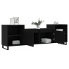 Meuble TV Noir 160x35x55 cm Bois d'ingénierie 