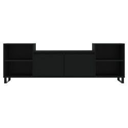 Meuble TV Noir 160x35x55 cm Bois d'ingénierie 