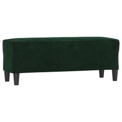 Banc Vert foncé 100x35x41 cm Velours 