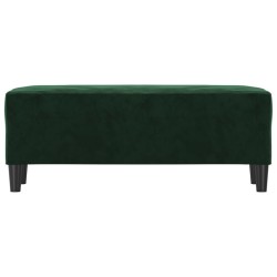 Banc Vert foncé 100x35x41 cm Velours 
