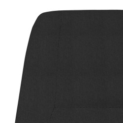 Chaise de relaxation Noir Tissu 