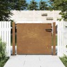 Portail de jardin 105x105 cm acier corten 