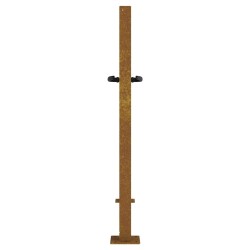 Portail de jardin 105x105 cm acier corten 