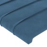 Têtes de lit 2 pcs Bleu foncé 80x5x78/88 cm Velours 