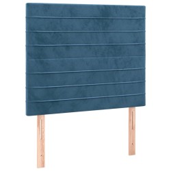 Têtes de lit 2 pcs Bleu foncé 80x5x78/88 cm Velours 