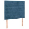 Têtes de lit 2 pcs Bleu foncé 80x5x78/88 cm Velours 