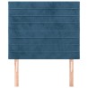 Têtes de lit 2 pcs Bleu foncé 80x5x78/88 cm Velours 