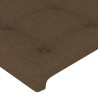 Tête de lit avec oreilles Marron foncé 163x16x118/128 cm Tissu 