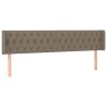 Tête de lit à LED Taupe 203x16x78/88 cm Tissu 