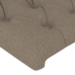 Tête de lit à LED Taupe 203x16x78/88 cm Tissu 