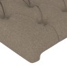 Tête de lit à LED Taupe 203x16x78/88 cm Tissu 