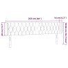 Tête de lit à LED Taupe 203x16x78/88 cm Tissu 