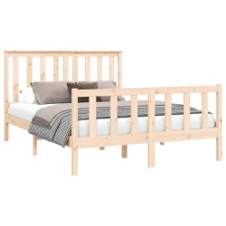 Cadre de lit sans matelas 120x200 cm bois de pin massif 