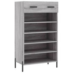 Armoire à chaussures sonoma gris 60x35x105 cm bois d'ingénierie 