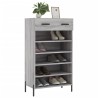 Armoire à chaussures sonoma gris 60x35x105 cm bois d'ingénierie 
