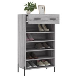 Armoire à chaussures sonoma gris 60x35x105 cm bois d'ingénierie 